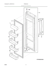 03 - Refrigerator Door parts for Electrolux Refrigerator FRSS2323AB0 from AppliancePartsPros.com