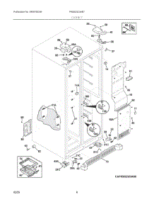 04 - Cabinet parts for Electrolux Refrigerator FRSS2323AB7 from AppliancePartsPros.com