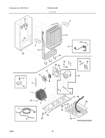 07 - System parts for Electrolux Refrigerator FRSS2323AB9 from AppliancePartsPros.com