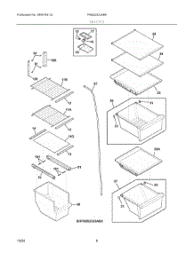 05 - Shelves parts for Electrolux Refrigerator FRSS2323AB9 from AppliancePartsPros.com