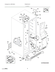 04 - Cabinet parts for Electrolux Refrigerator FRSS2323AD1 from AppliancePartsPros.com