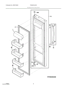 03 - Refrigerator Door parts for Electrolux Refrigerator FRSS2323AD3 from AppliancePartsPros.com