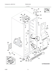 04 - Cabinet parts for Electrolux Refrigerator FRSS2323AD4 from AppliancePartsPros.com