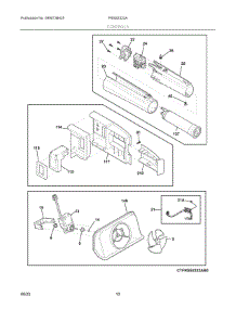 06 - Controls parts for Electrolux Refrigerator FRSS2323AD5 from AppliancePartsPros.com