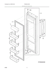 03 - Refrigerator Door parts for Electrolux Refrigerator FRSS2323AD8 from AppliancePartsPros.com