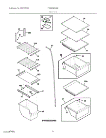 05 - Shelves parts for Electrolux Refrigerator FRSS2323AS2 from AppliancePartsPros.com