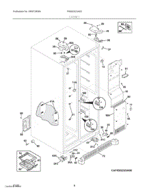 04 - Cabinet parts for Electrolux Refrigerator FRSS2323AS3 from AppliancePartsPros.com