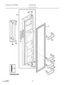 02 - Freezer Door parts for Electrolux Refrigerator FRSS2323AS3 from AppliancePartsPros.com