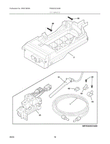 10 - Ice Maker parts for Electrolux Refrigerator FRSS2323AS8 from AppliancePartsPros.com