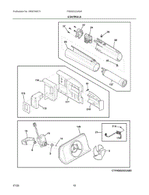 06 - Controls parts for Electrolux Refrigerator FRSS2323ASA from AppliancePartsPros.com