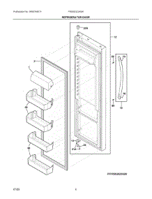 03 - Refrigerator Door parts for Electrolux Refrigerator FRSS2323ASA from AppliancePartsPros.com