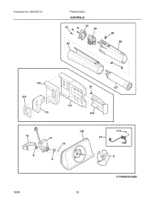06 - Controls parts for Electrolux Refrigerator FRSS2323ASC from AppliancePartsPros.com