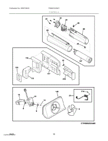 06 - Controls parts for Electrolux Refrigerator FRSS2323AW1 from AppliancePartsPros.com