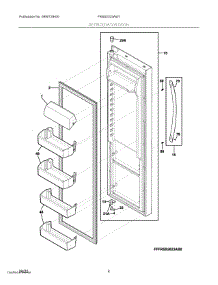 03 - Refrigerator Door parts for Electrolux Refrigerator FRSS2323AW1 from AppliancePartsPros.com