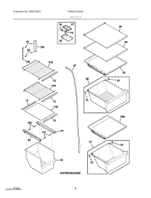 05 - Shelves parts for Electrolux Refrigerator FRSS2323AW2 from AppliancePartsPros.com
