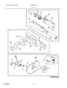06 - Controls parts for Electrolux Refrigerator FRSS2323AW2 from AppliancePartsPros.com