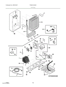 07 - System parts for Electrolux Refrigerator FRSS2323AW3 from AppliancePartsPros.com