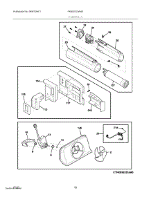 06 - Controls parts for Electrolux Refrigerator FRSS2323AW3 from AppliancePartsPros.com