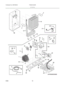 07 - System parts for Electrolux Refrigerator FRSS2323AW6 from AppliancePartsPros.com
