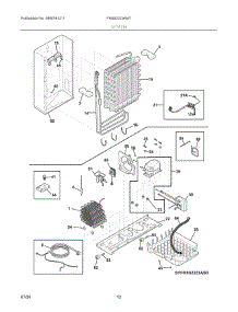 07 - System parts for Electrolux Refrigerator FRSS2323AW7 from AppliancePartsPros.com