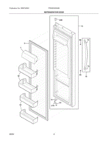 03 - Refrigerator Door parts for Electrolux Refrigerator FRSS2323AW8 from AppliancePartsPros.com