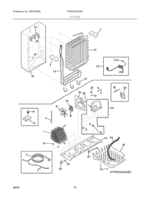 07 - System parts for Electrolux Refrigerator FRSS2323AW9 from AppliancePartsPros.com