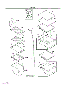 05 - Shelves parts for Electrolux Refrigerator FRSS2333AS2 from AppliancePartsPros.com