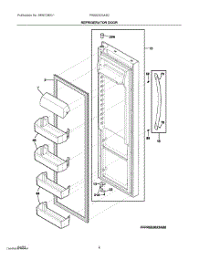 03 - Refrigerator Door parts for Electrolux Refrigerator FRSS2333AS2 from AppliancePartsPros.com