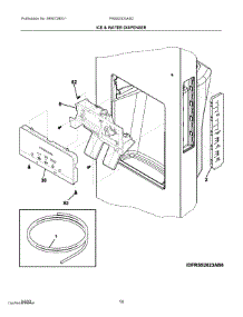 08 - Ice & Water Dispenser parts for Electrolux Refrigerator FRSS2333AS2 from AppliancePartsPros.com