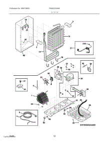 07 - System parts for Electrolux Refrigerator FRSS2333AS4 from AppliancePartsPros.com