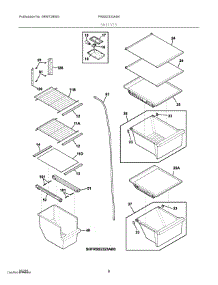 05 - Shelves parts for Electrolux Refrigerator FRSS2333AS4 from AppliancePartsPros.com