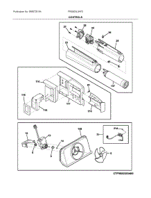 Controls parts for Electrolux Refrigerator FRSS23L3AF0 from AppliancePartsPros.com