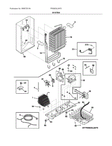 System parts for Electrolux Refrigerator FRSS23L3AF0 from AppliancePartsPros.com