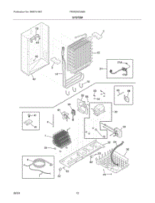 07 - System parts for Electrolux Refrigerator FRSS2623AB9 from AppliancePartsPros.com