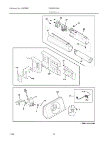 06 - Controls parts for Electrolux Refrigerator FRSS2623ABA from AppliancePartsPros.com