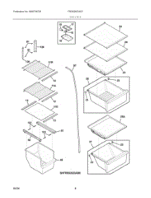 05 - Shelves parts for Electrolux Refrigerator FRSS2623AD7 from AppliancePartsPros.com