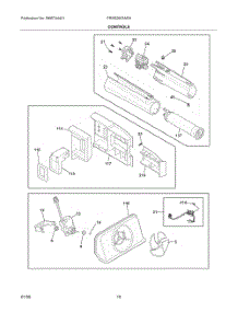 06 - Controls parts for Electrolux Refrigerator FRSS2623AD9 from AppliancePartsPros.com