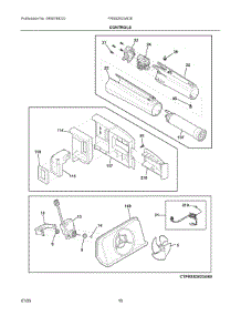 06 - Controls parts for Electrolux Refrigerator FRSS2623ADE from AppliancePartsPros.com