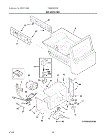 09 - Ice Container parts for Electrolux Refrigerator FRSS2623ADE from AppliancePartsPros.com