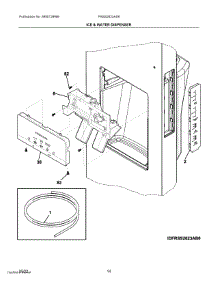 08 - Ice & Water Dispenser parts for Electrolux Refrigerator FRSS2623AS9 from AppliancePartsPros.com
