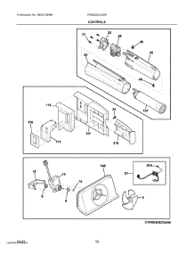 06 - Controls parts for Electrolux Refrigerator FRSS2623AS9 from AppliancePartsPros.com