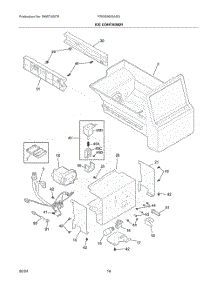 09 - Ice Container parts for Electrolux Refrigerator FRSS2623ASG from AppliancePartsPros.com