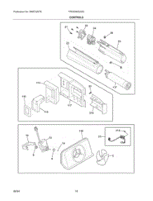 06 - Controls parts for Electrolux Refrigerator FRSS2623ASG from AppliancePartsPros.com