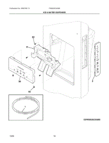 08 - Ice & Water Dispenser parts for Electrolux Refrigerator FRSS2623ASM from AppliancePartsPros.com