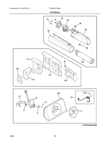 06 - Controls parts for Electrolux Refrigerator FRSS2623ASM from AppliancePartsPros.com