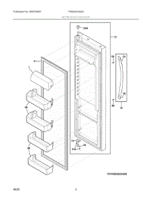 03 - Refrigerator Door parts for Electrolux Refrigerator FRSS2623AW2 from AppliancePartsPros.com