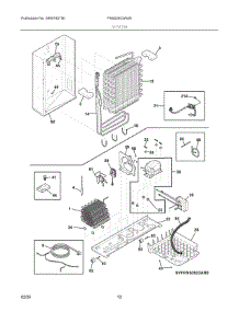 07 - System parts for Electrolux Refrigerator FRSS2623AW5 from AppliancePartsPros.com