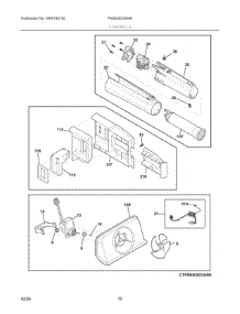 06 - Controls parts for Electrolux Refrigerator FRSS2623AW6 from AppliancePartsPros.com