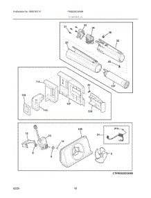 06 - Controls parts for Electrolux Refrigerator FRSS2623AW8 from AppliancePartsPros.com