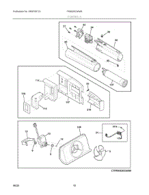 06 - Controls parts for Electrolux Refrigerator FRSS2623AW9 from AppliancePartsPros.com